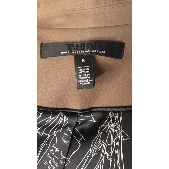 WHBM camel brown professional one button blazer - Picture 12 of 15